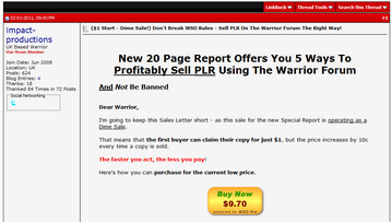 Legally Sell PLR WSO