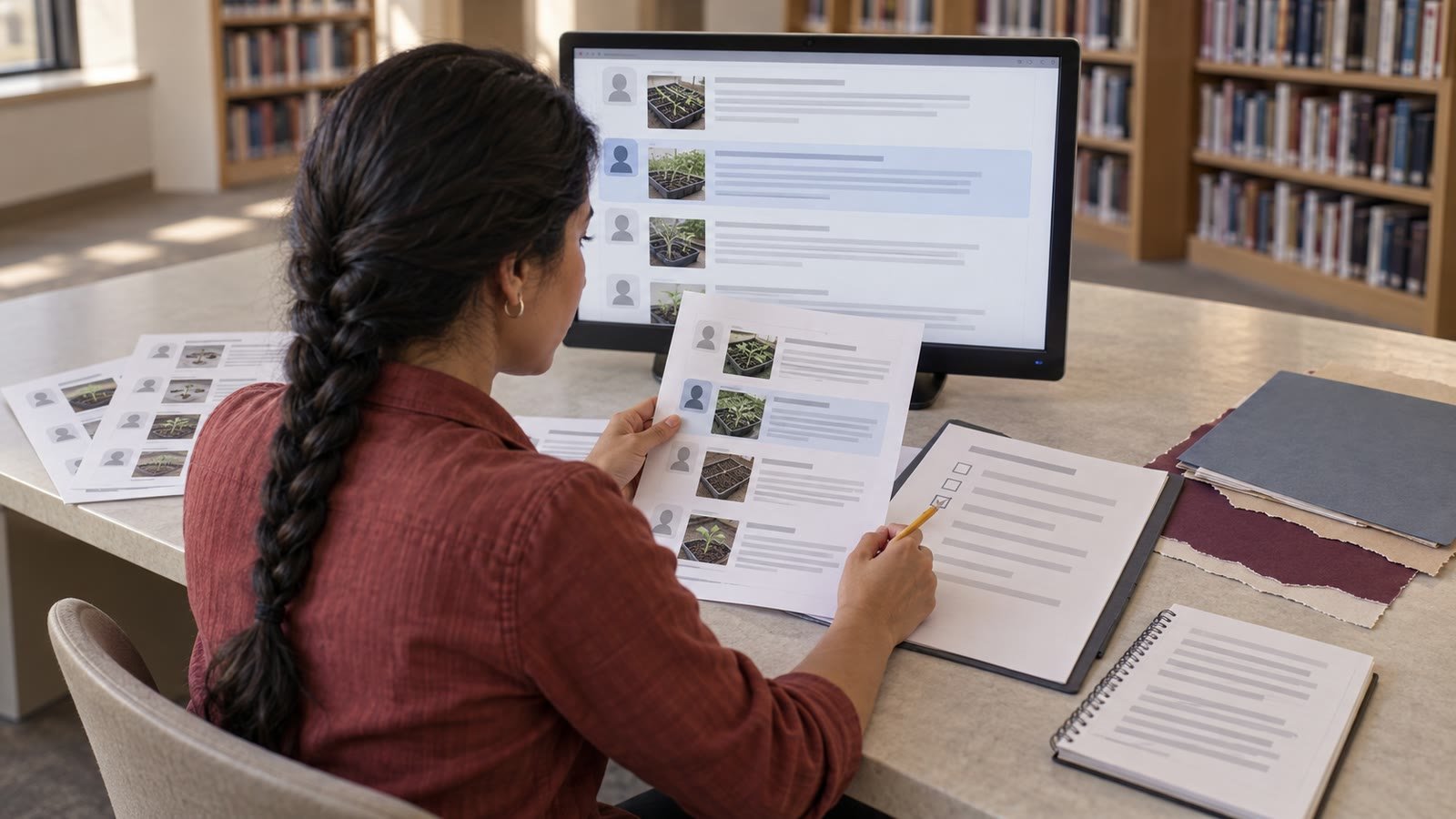 An editor checks knowledgeable forum posts against a writing brief.